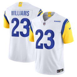Kyren Williams Los Angeles Rams White Away Vapor F.U.S.E Limited Jersey - All Stitched