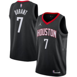 Kevin Durant Houston Rockets Black Statement Edition Jersey - All Stitched