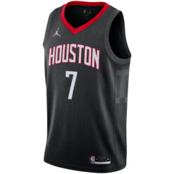 Alternative view of Kevin Durant Houston Rockets Black Statement Edition Jersey - All Stitched