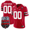 Custom Ohio State Buckeyes Football Scarlet Game Jersey w/ 100th Anniversary Patch - All Stitched