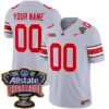 Custom Ohio State Buckeyes Football Grey Game Jersey w/ Allstate Sugar Bowl Patch - All Stitched