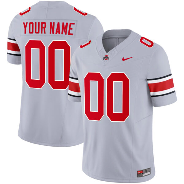 Custom Ohio State Buckeyes Football Grey Game Jersey - All Stitched