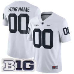Custom Penn State Nittany Lions Football White Game Jersey - All Stitched