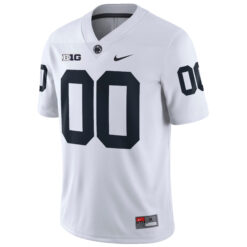 Alternative view of Custom Penn State Nittany Lions Football White Game Jersey - All Stitched