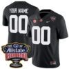 Custom Alabama Crimson Tide Football Sugar Bowl Black Game Jersey - All Stitched