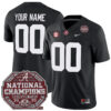 Custom Alabama Crimson Tide Football 2020 CFP National Championship Black Game Jersey - All Stitched