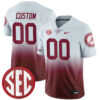 Custom Alabama Crimson Tide Football Gradient Jersey w/ SEC Patch - All Stitched