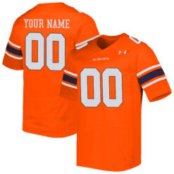 Custom Auburn Tigers Football Orange Game Jersey - All Stitched