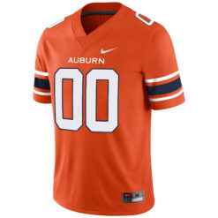 Alternative view of Custom Auburn Tigers Football Orange Alternate Game Jersey - All Stitched