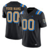 Custom UCLA Bruins Football Black Alternate Jersey - All Stitched