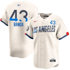 Anthony Banda Los Angeles Dodgers Cream City Connect Limited Jersey - All Stitched