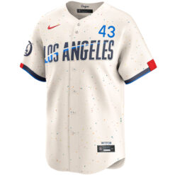Alternative view of Anthony Banda Los Angeles Dodgers Cream City Connect Limited Jersey - All Stitched