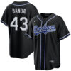 Anthony Banda Los Angeles Dodgers Black Lights Out Jersey - All Stitched