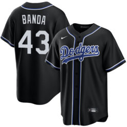 Anthony Banda Los Angeles Dodgers Black Lights Out Jersey - All Stitched