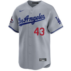 Alternative view of Anthony Banda Los Angeles Dodgers World Series Champions Grey Road Limited Jersey - All Stitched