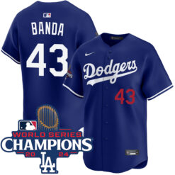 Anthony Banda Los Angeles Dodgers World Series Champions Royal Blue Alternate Limited Jersey - All Stitched