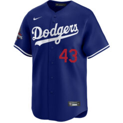 Alternative view of Anthony Banda Los Angeles Dodgers World Series Champions Royal Blue Alternate Limited Jersey - All Stitched