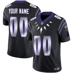 Custom Carolina Panthers Wakanda Black Vapor Limited Jersey - All Stitched