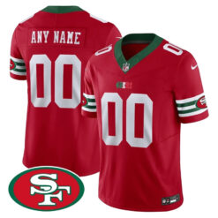 Custom San Francisco 49ers Mexico Red Vapor Limited Jersey - All Stitched