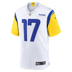 Alternative view of Davante Adams Los Angeles Rams White Away Game Jersey - All Stitched