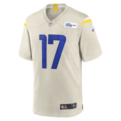 Alternative view of Davante Adams Los Angeles Rams Bone Alternate Game Jersey - All Stitched