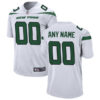 Custom New York Jets White Away Game Jersey - All Stitched