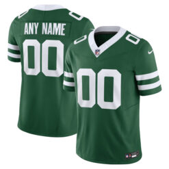 Custom New York Jets Legacy Green Home Vapor F.U.S.E Limited Jersey - All Stitched