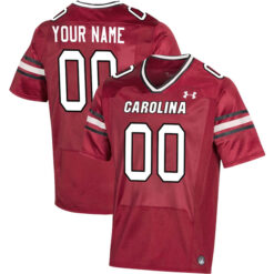 Custom South Carolina Gamecocks Football Garnet Game Jersey - All Stitched