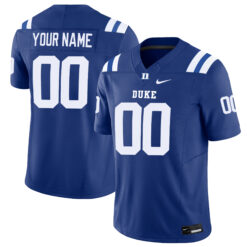 Custom Duke Blue Devils Football Royal Vapor F.U.S.E Limited Jersey - All Stitched