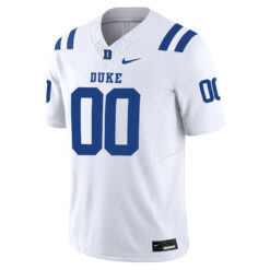 Alternative view of Custom Duke Blue Devils Football White Vapor F.U.S.E Limited Jersey - All Stitched