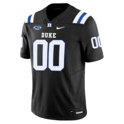 Alternative view of Custom Duke Blue Devils Football Black Vapor F.U.S.E Limited Jersey w/ ACC Patch - All Stitched