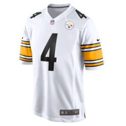 Alternative view of DK Metcalf Pittsburgh Steelers White Game Jersey - All Stitched