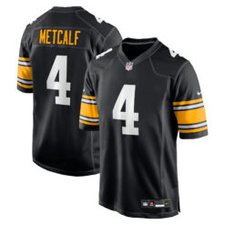DK Metcalf Pittsburgh Steelers Black Alternate Game Jersey - All Stitched