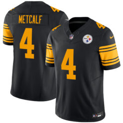 DK Metcalf Pittsburgh Steelers Black 2nd Alternate Vapor F.U.S.E Limited Jersey - All Stitched