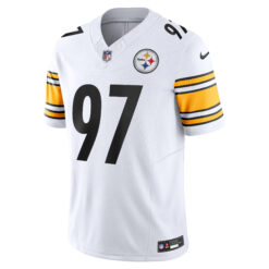 Alternative view of Cameron Heyward Pittsburgh Steelers White Vapor F.U.S.E Limited Jersey - All Stitched