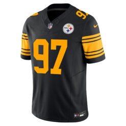 Alternative view of Cameron Heyward Pittsburgh Steelers Black 2nd Alternate Vapor F.U.S.E Limited Jersey - All Stitched