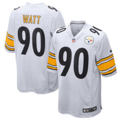 T.J. Watt Pittsburgh Steelers White Game Jersey - All Stitched