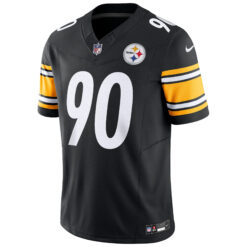 Alternative view of T.J. Watt Pittsburgh Steelers Black Vapor F.U.S.E Limited Jersey - All Stitched