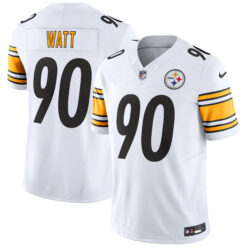 T.J. Watt Pittsburgh Steelers White Vapor F.U.S.E Limited Jersey - All Stitched
