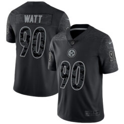 T.J. Watt Pittsburgh Steelers Black RFLCTV Limited Jersey - All Stitched