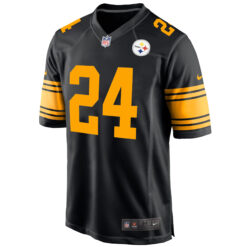 Alternative view of Joey Porter Jr Pittsburgh Steelers Black 2nd Alternate Game Jersey - All Stitched