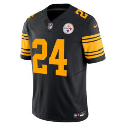 Alternative view of Joey Porter Jr Pittsburgh Steelers Black 2nd Alternate Vapor F.U.S.E Limited Jersey - All Stitched