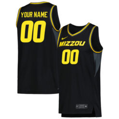 Custom Missouri Tigers College Basketball Black Jersey - All Stitched
