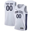 Custom Penn State Nittany Lions Basketball White Game Jersey - All Stitched