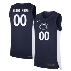Custom Penn State Nittany Lions Basketball Navy Jersey - All Stitched