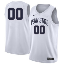 Custom Penn State Nittany Lions Basketball White Jersey - All Stitched