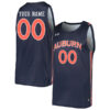 Custom Auburn Tigers College Basketball Navy Alternate Jersey - All Stitched