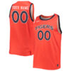 Custom Auburn Tigers College Basketball Orange Alternate Jersey - All Stitched