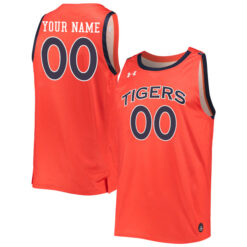 Custom Auburn Tigers College Basketball Orange Alternate Jersey - All Stitched