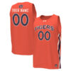 Custom Auburn Tigers College Basketball Orange Jersey - All Stitched